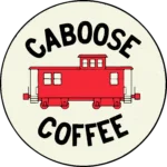 Caboose Coffee logo with red boxcar from Train.