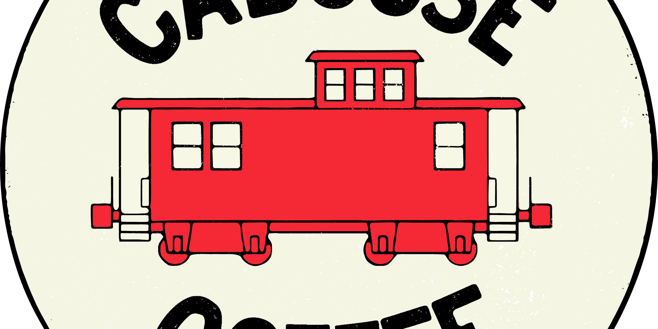 Caboose Coffee logo with red boxcar from Train.